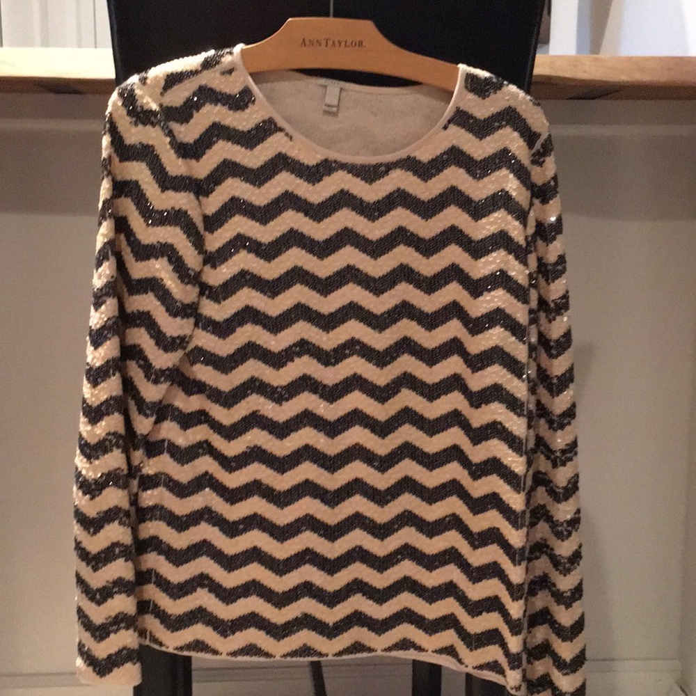 Sequined sweater.